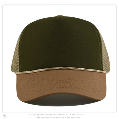 Foam Front Mesh Back Trucker Hat – Adjustable Snapback, Breathable Sun Protection, Unisex Cap