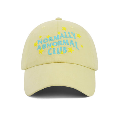 Normally Abnormal Club Embroidered Baseball Cap Fun Star Patch Cotton Hat