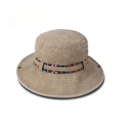Sombrero para el sol, sombrero Boonie, sombrero de cubo de algodón lavado, plegable, para pesca al aire libre, sombrero de caza, correa ajustable para la barbilla para hombres y mujeres