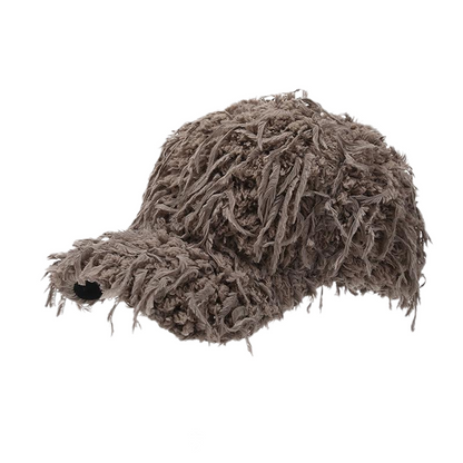 Ultra-Soft Faux Fur Baseball Cap – Plush and Warm for Winter