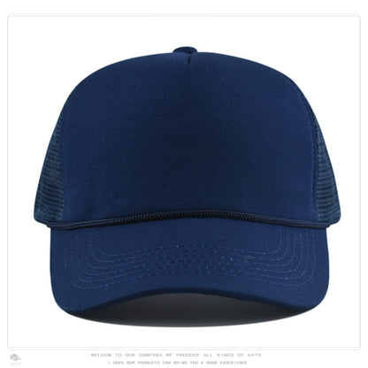 Foam Front Mesh Back Trucker Hat – Adjustable Snapback, Breathable Sun Protection, Unisex Cap