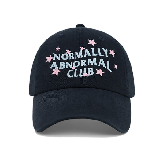 Normally Abnormal Club Embroidered Baseball Cap Fun Star Patch Cotton Hat