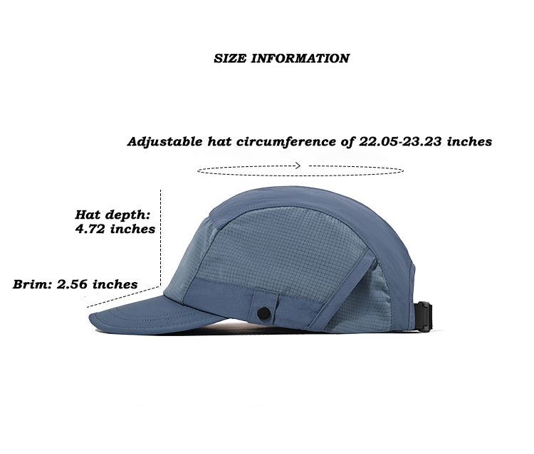 速乾性春夏ダックビルキャップ、ワークウェアデザイン、5パネルパッチワーク、ユニセックスアウトドアベースボールキャップ、ハイキングハット