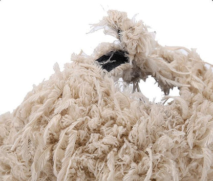 Ultra-Soft Faux Fur Baseball Cap – Plush and Warm for Winter