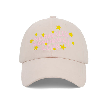 Normally Abnormal Club Embroidered Baseball Cap Fun Star Patch Cotton Hat