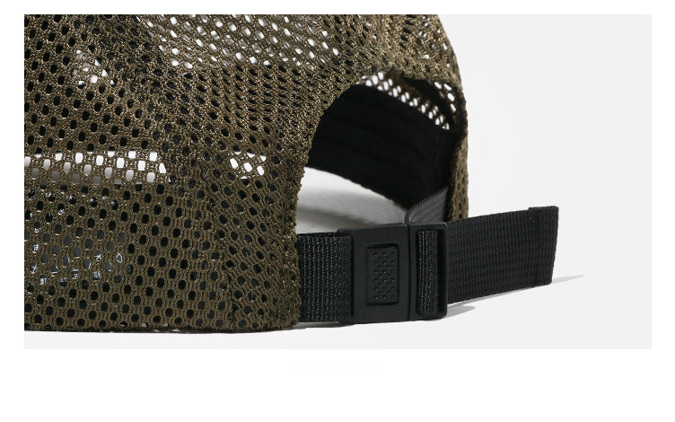 Pandaize Breathable Mesh 5-Panel Cap – Quick-Dry Hat for Camping & Sports