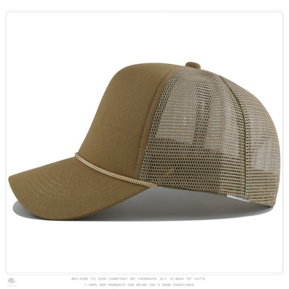 Foam Front Mesh Back Trucker Hat – Adjustable Snapback, Breathable Sun Protection, Unisex Cap