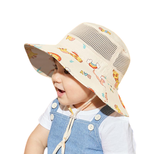 Sombrero ligero con protección UV para bebés y niños | Sombrero tipo cubo para el sol de verano