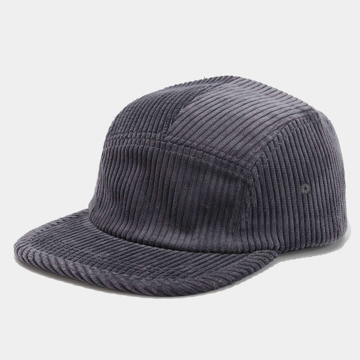 Retro 5-Panel Corduroy Cap – Solid Color, Unisex Fall & Winter Streetwear Hat