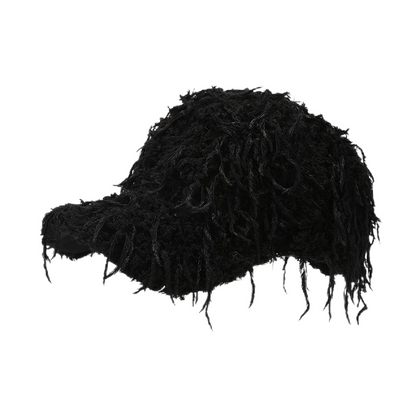 Ultra-Soft Faux Fur Baseball Cap – Plush and Warm for Winter