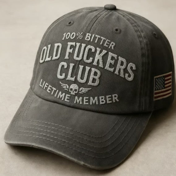 Old Fuckers Club Vintage Baseball Cap