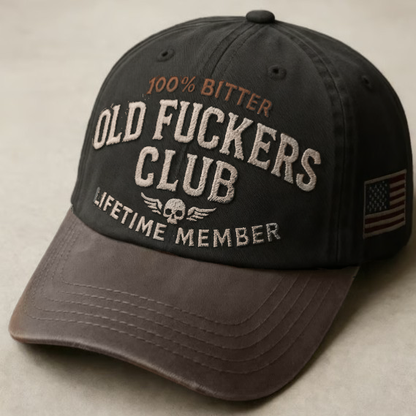 Old Fuckers Club Vintage Baseball Cap