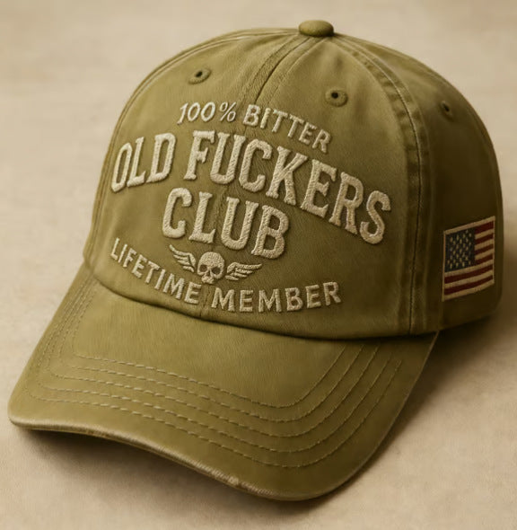 Old Fuckers Club Vintage Baseball Cap