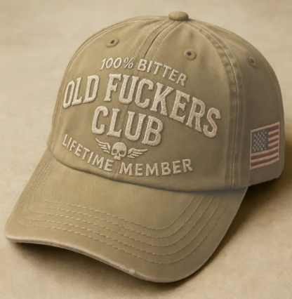 Old Fuckers Club Vintage Baseball Cap