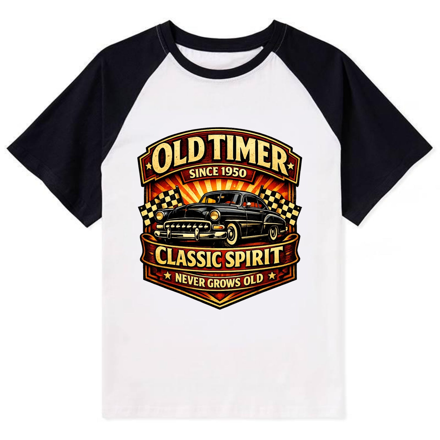 Old Timer Classic Spirit - Contrast Raglan T-shirt