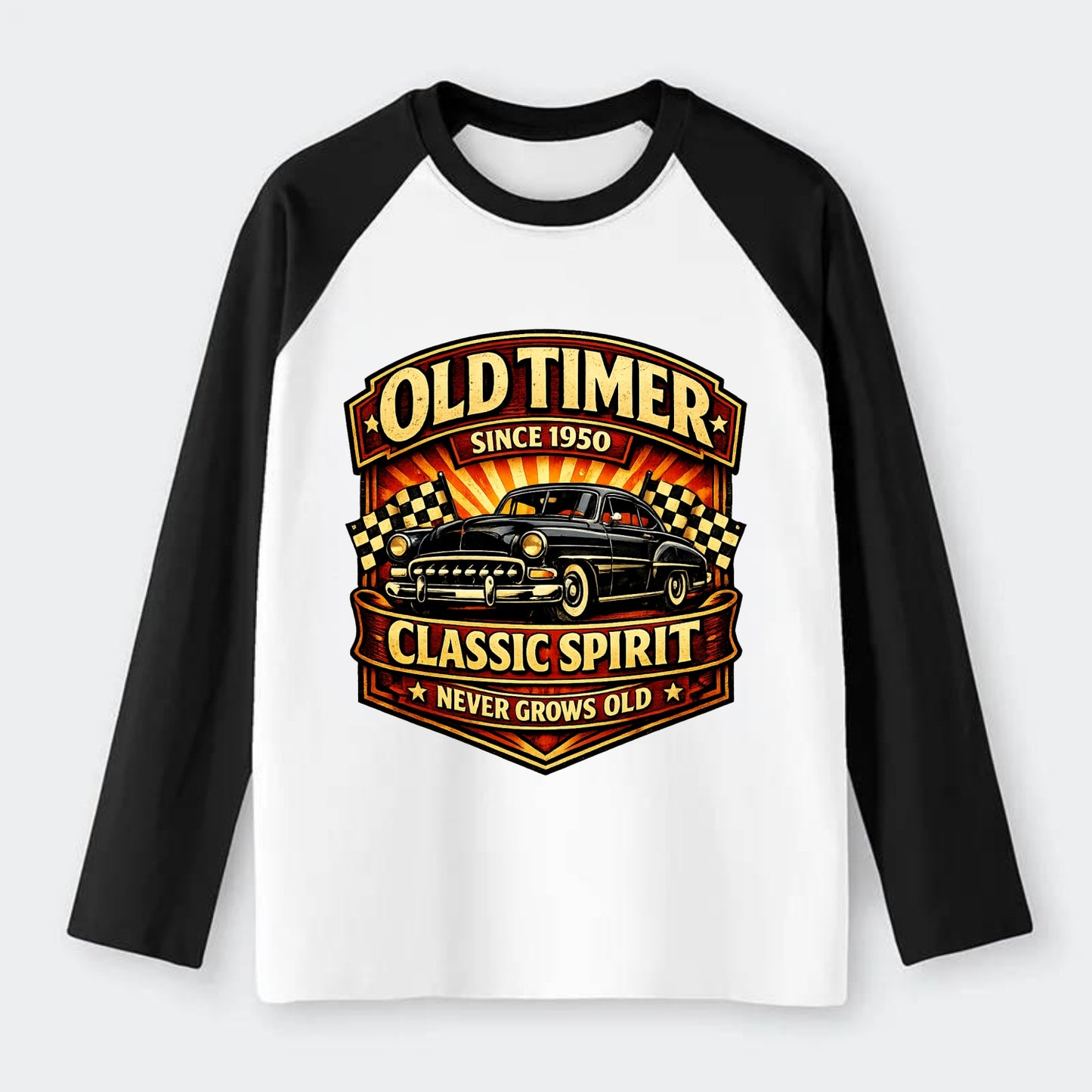 Old Timer Classic Spirit - Raglan Long Sleeve T-Shirt