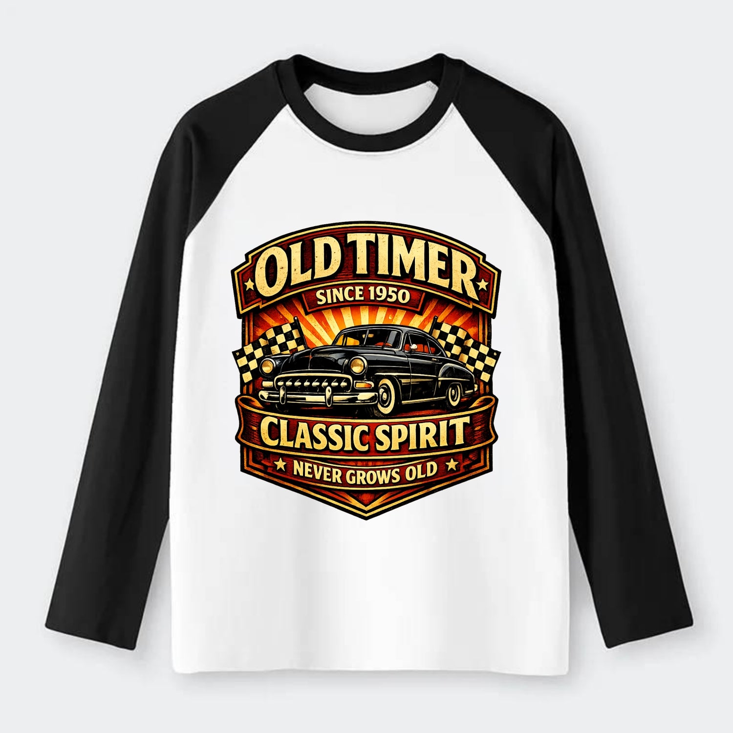 Old Timer Classic Spirit - Raglan Long Sleeve T-Shirt