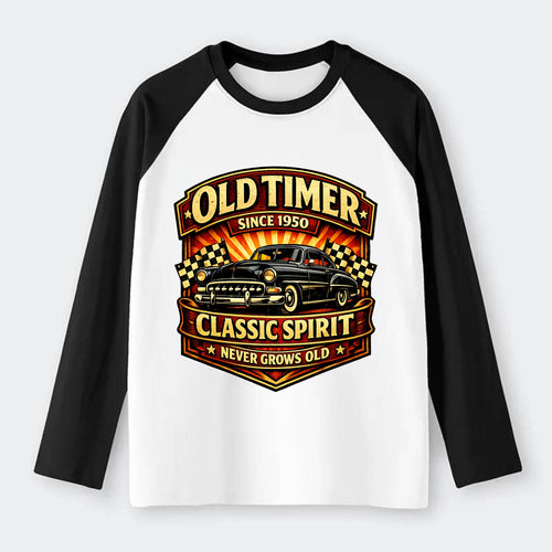 Old Timer Classic Spirit - Raglan Long Sleeve T-Shirt