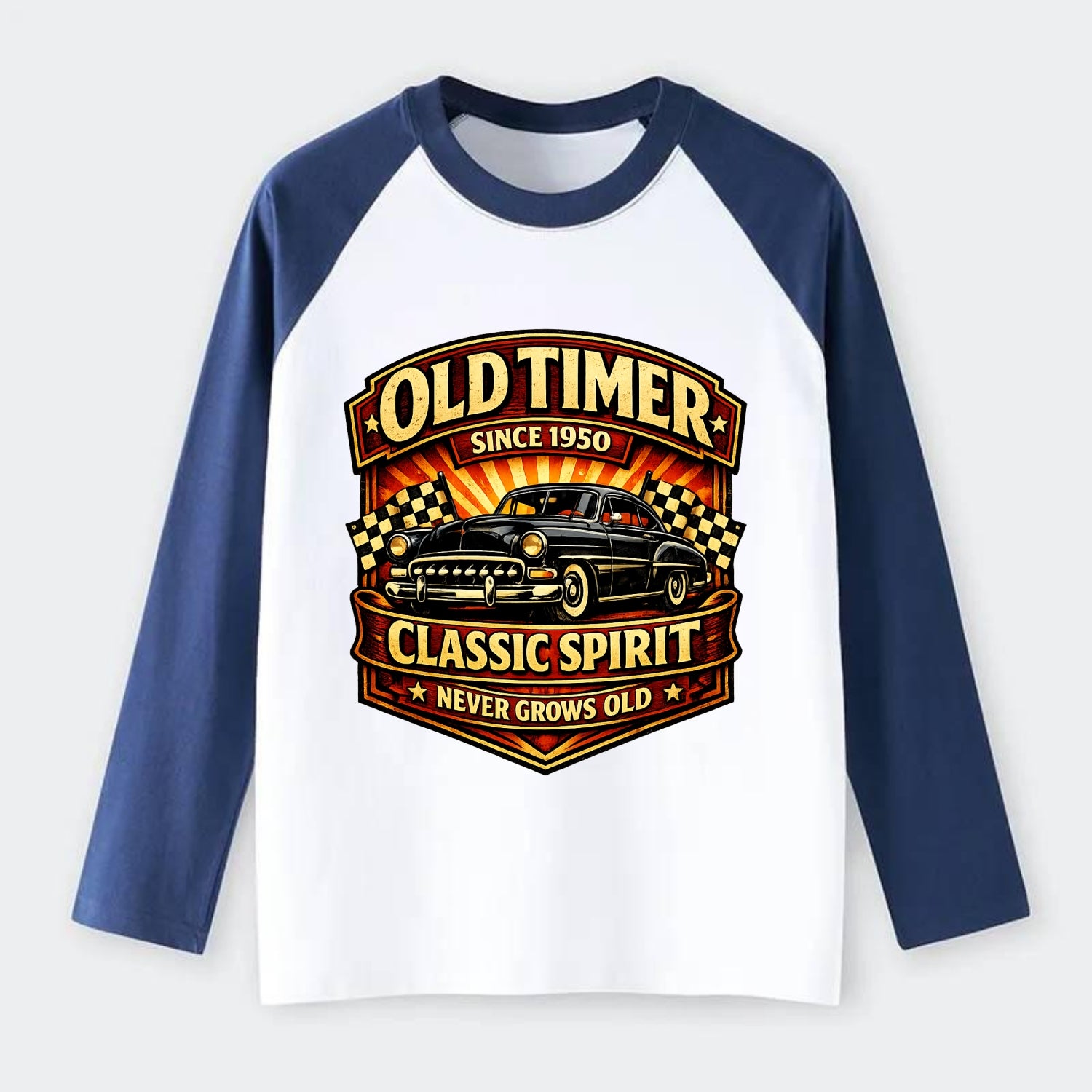 Old Timer Classic Spirit - Raglan Long Sleeve T-Shirt