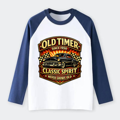 Old Timer Classic Spirit - Raglan Long Sleeve T-Shirt