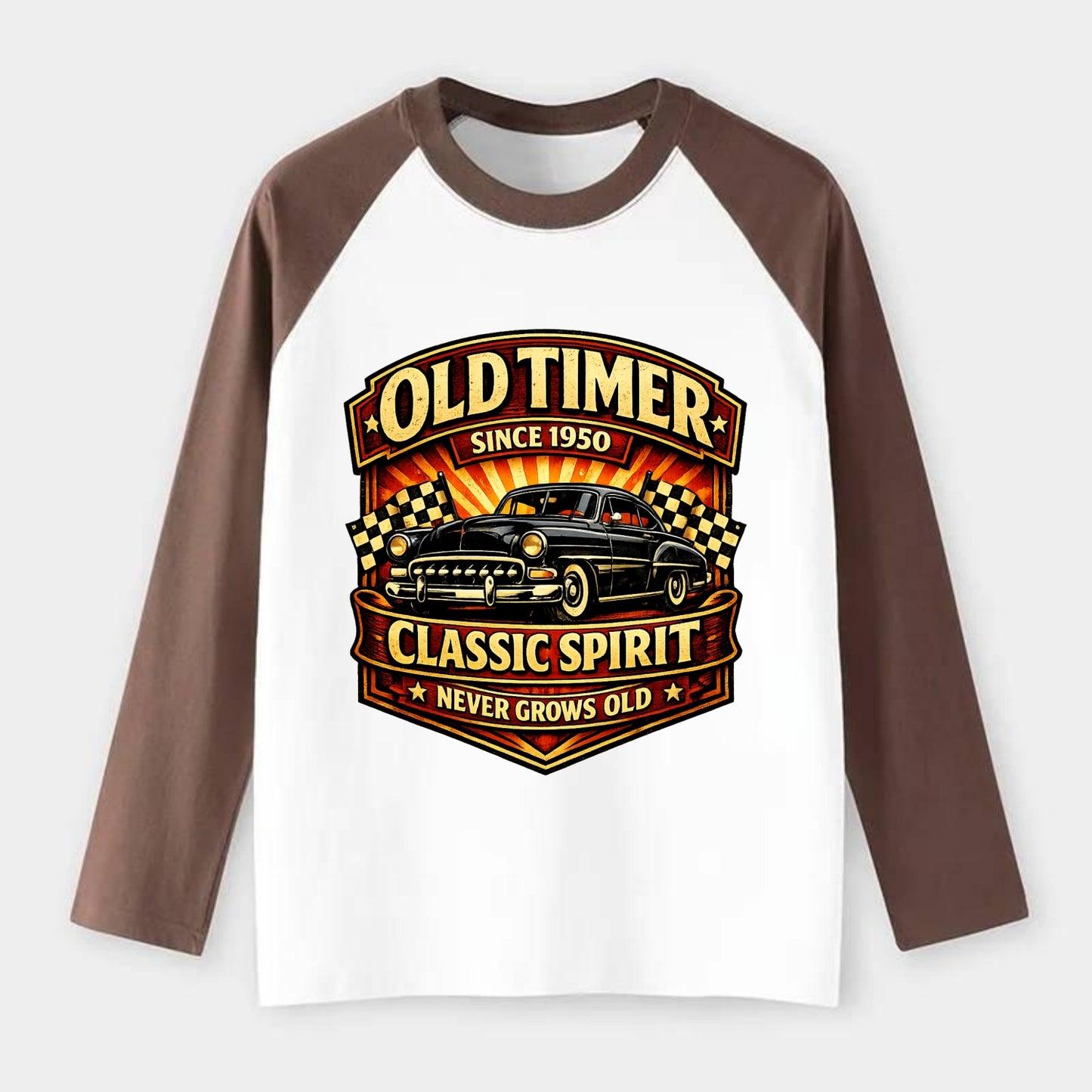 Old Timer Classic Spirit - Raglan Long Sleeve T-Shirt