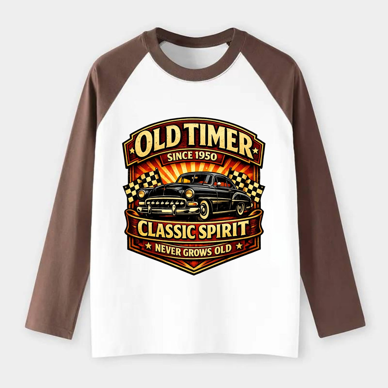 Old Timer Classic Spirit - Raglan Long Sleeve T-Shirt