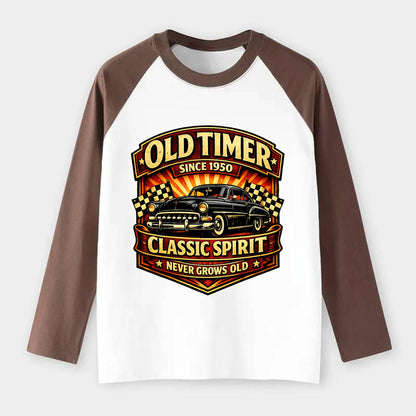 Old Timer Classic Spirit - Raglan Long Sleeve T-Shirt