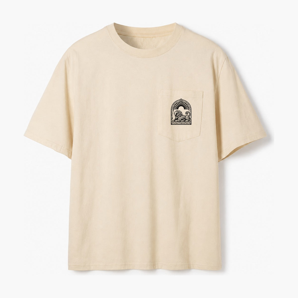 Persian Lion Arch Pocket T-Shirt – Oatmeal