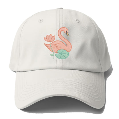 Coral Swan - Baseball Cap - Off White