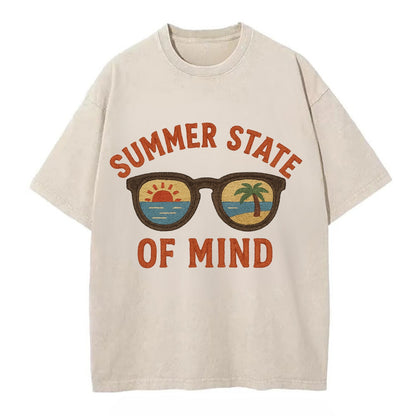 Summer State Of Mind  - Vintage T-shirt - Off White