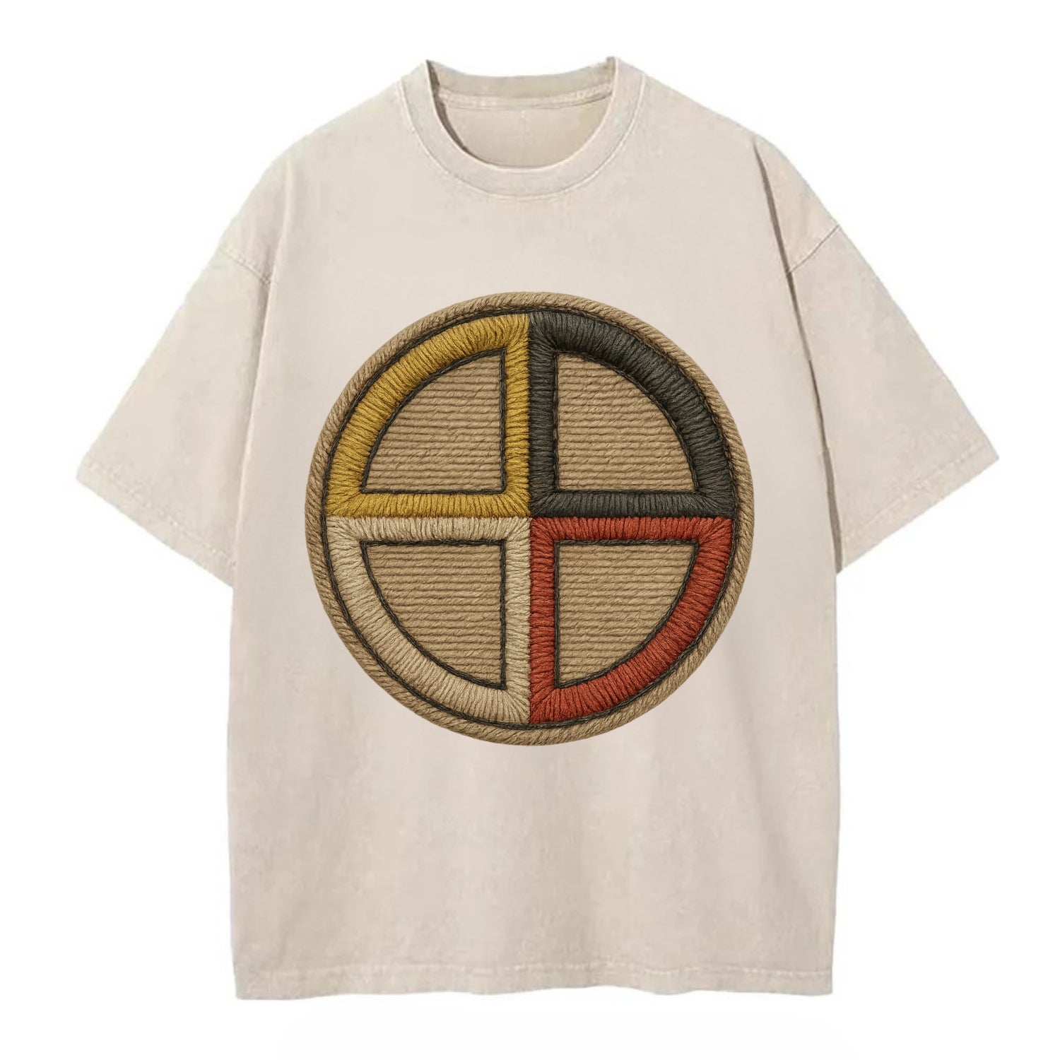 Medicine Wheel  - Vintage T-shirt - Off White