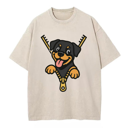 Rottweiler - Vintage T-shirt - Off White