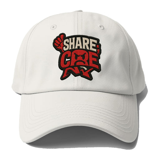 SHARE;CARE TOO MUCH Oversharer Green Hat - Baseball Cap