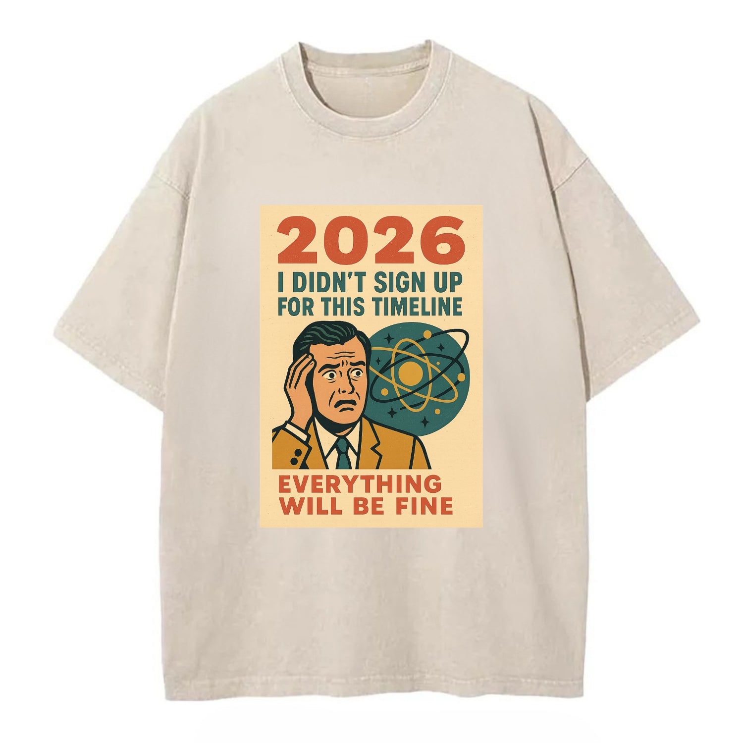 Person in wrong timeline - "I didn't sign up for this timeline" - multiverse - Vintage T-shirt - Off White