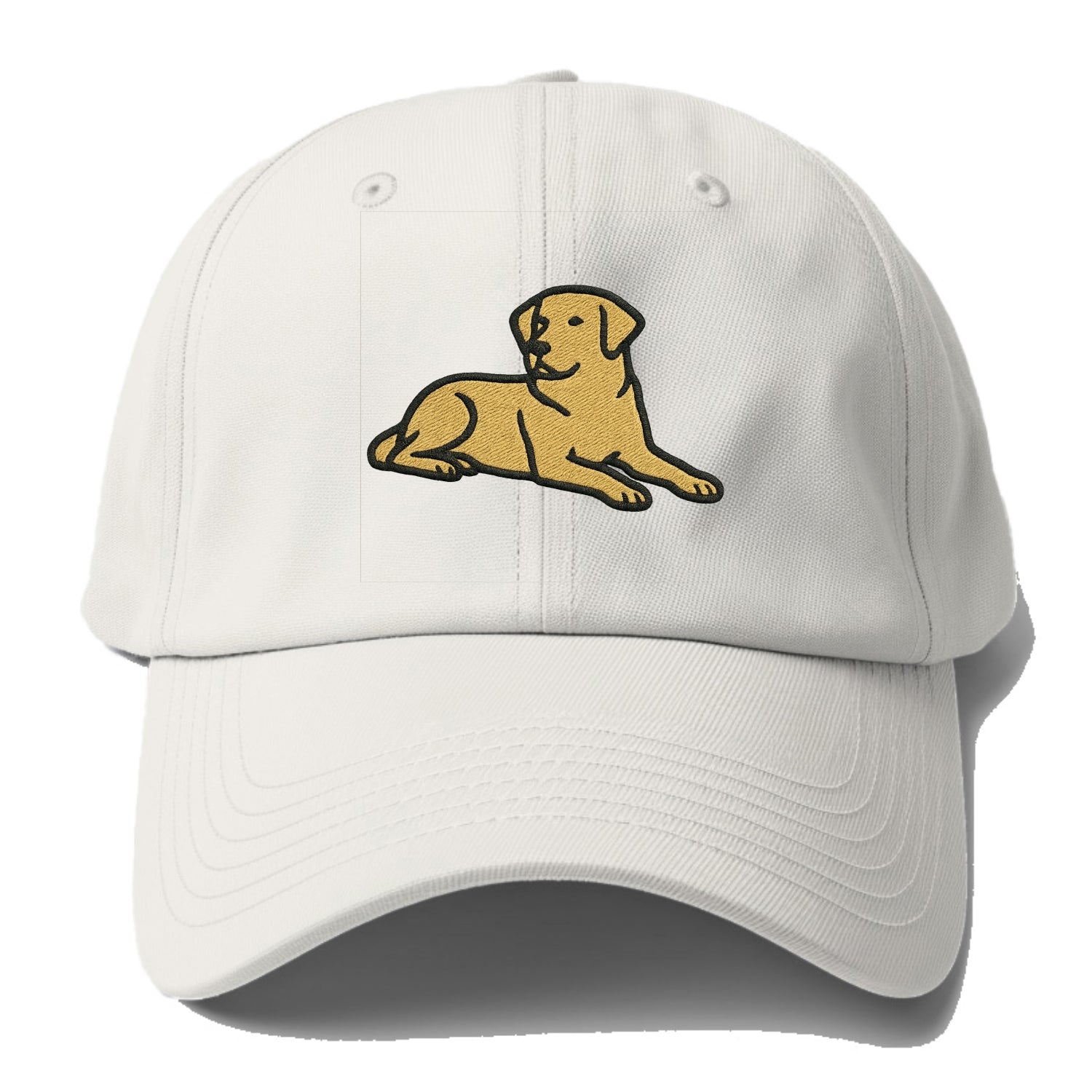 Labrador Retriever - Yellow lab relaxed Baseball Cap For Big Heads - Off White