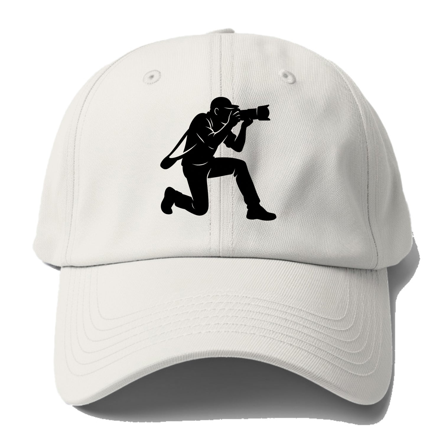Photographer capturing perfect shot - Baseball Cap For Big Heads - Off White