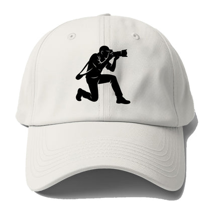 Photographer capturing perfect shot - Baseball Cap For Big Heads - Off White