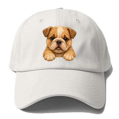 Bulldog  - Baseball Cap For Big Heads - Off White