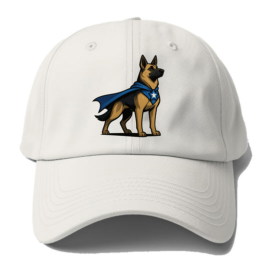 German Shepherd Patriotic Hero  - Baseba Baseball Cap For Big Heads - Off White