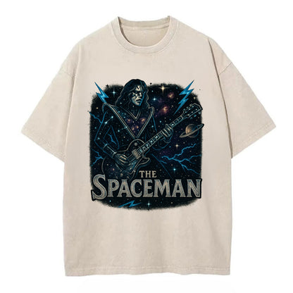 Spaceman Constellation - Vintage T-shirt - Off White