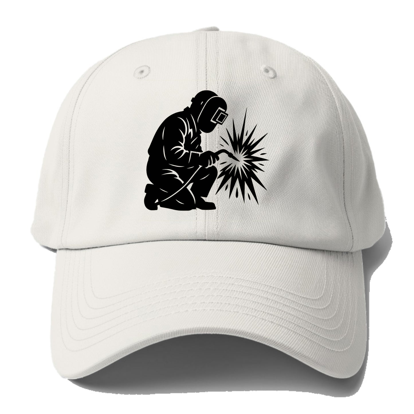 Welder sparks flying dramatically - Baseball Cap - Off White