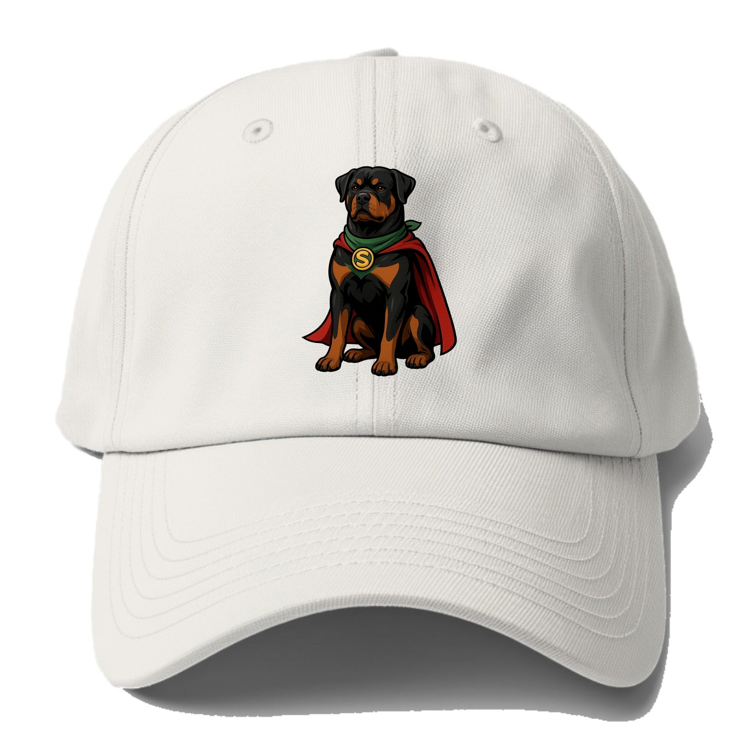 Rottweiler Strong Hero  - Baseball Cap - Off White