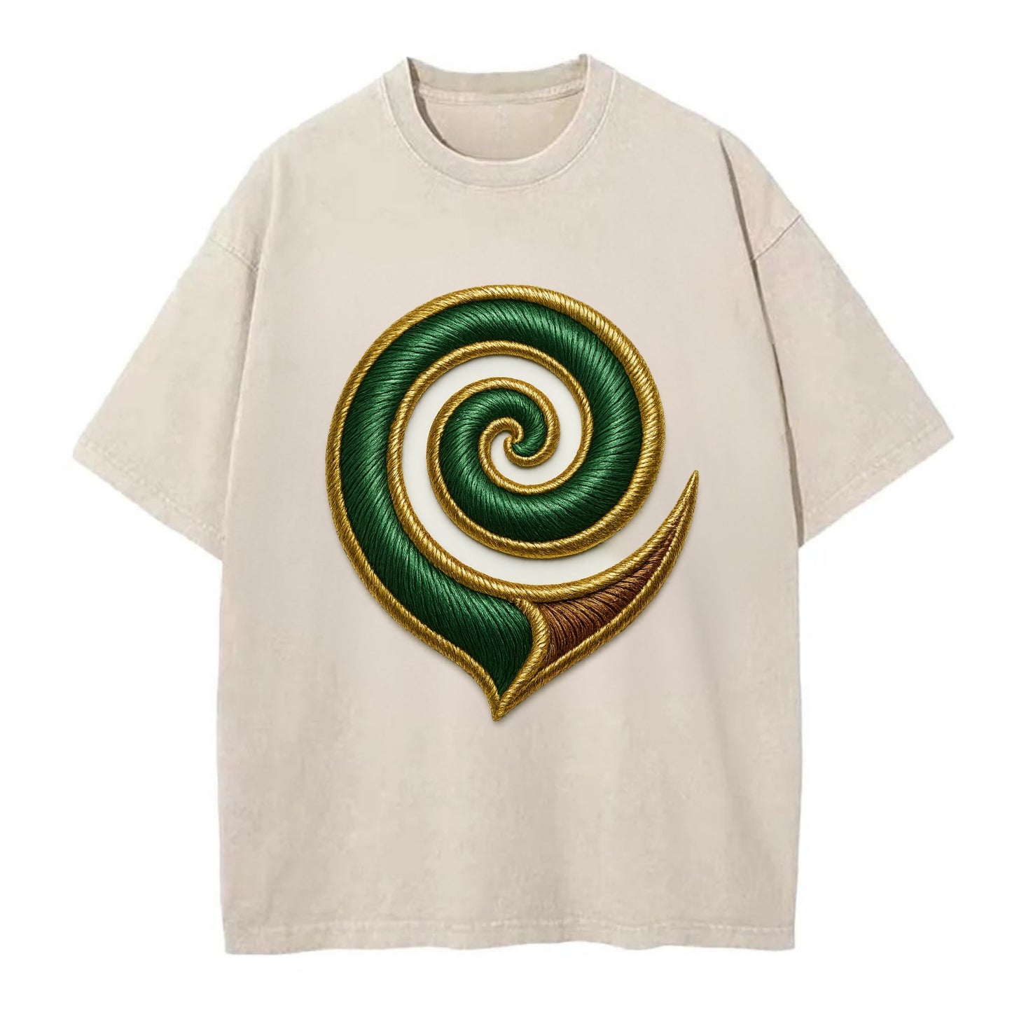 Maori Koru  - Vintage T-shirt - Off White