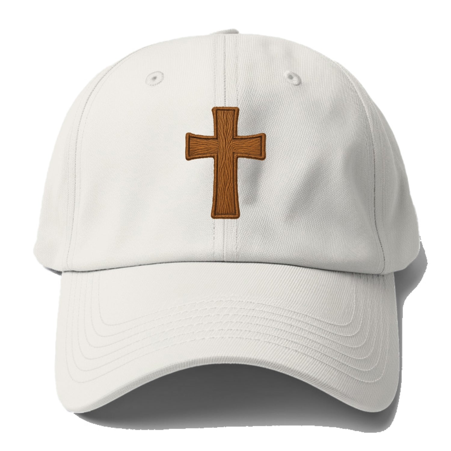 Carved Cross  - Baseball Cap - Off White