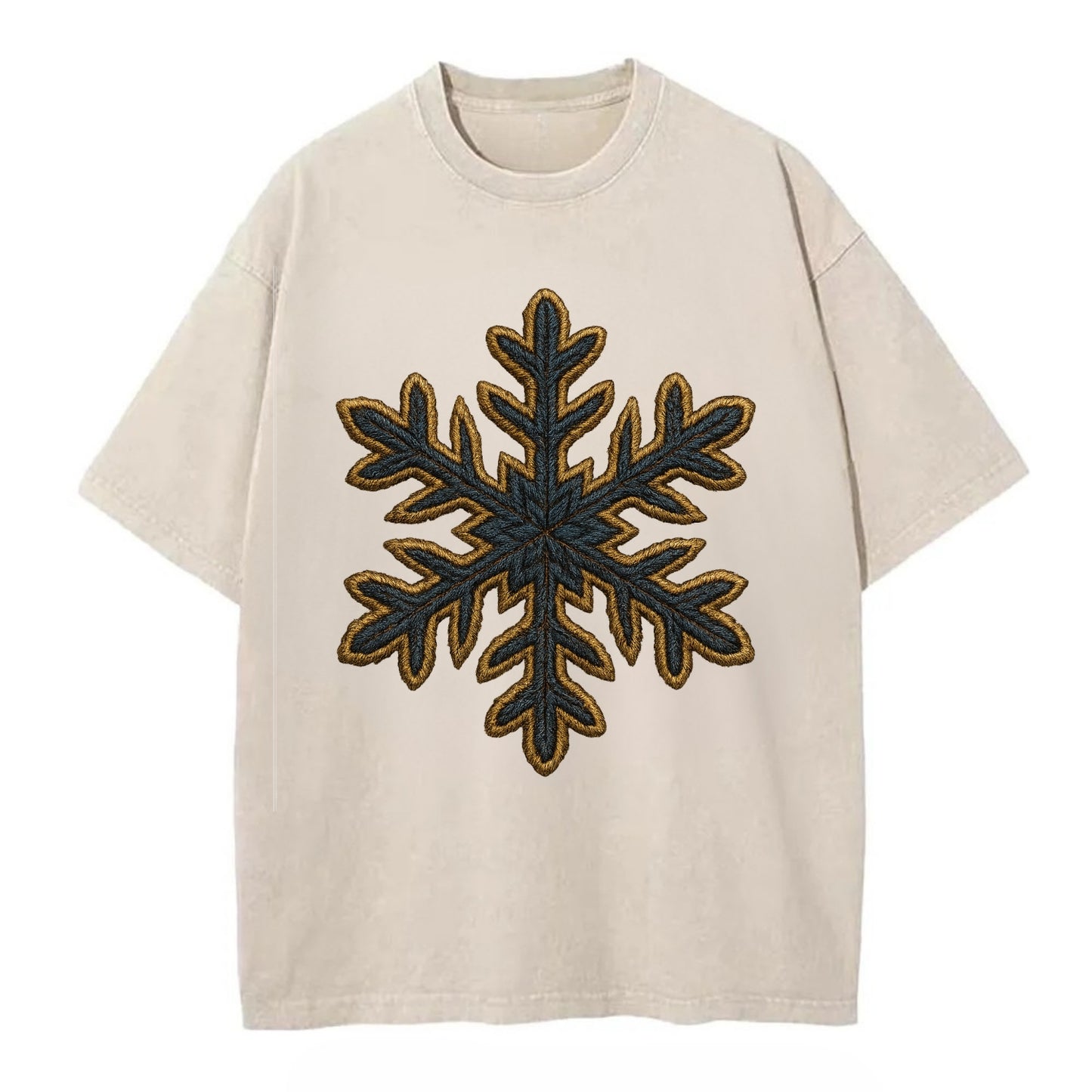 Snowflake  - Vintage T-shirt - Off White