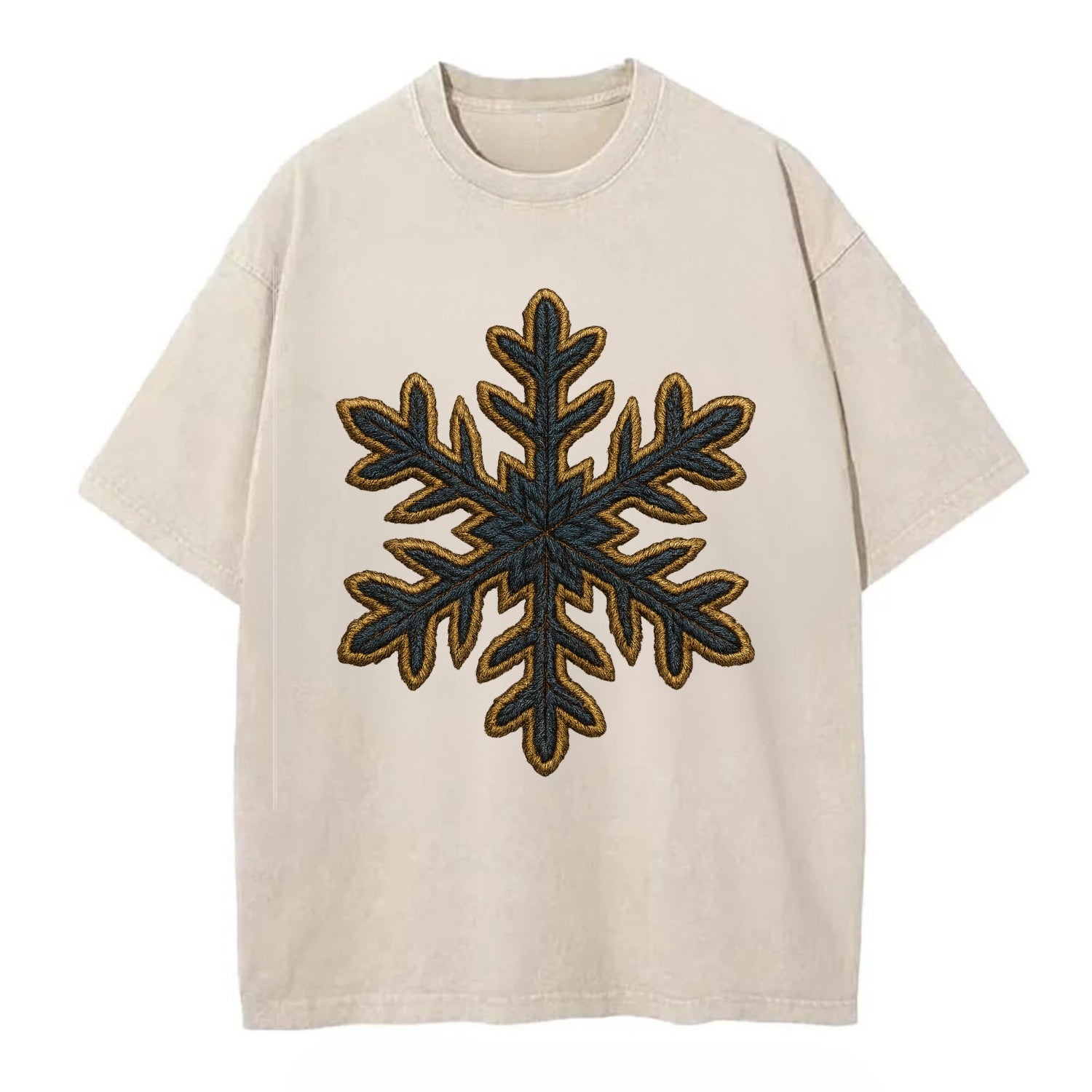 Snowflake  - Vintage T-shirt - Off White