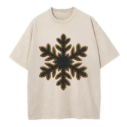 Snowflake  - Vintage T-shirt - Off White