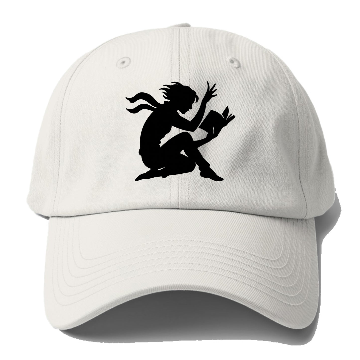 Reader lost in book moment - Baseball Cap - Off White