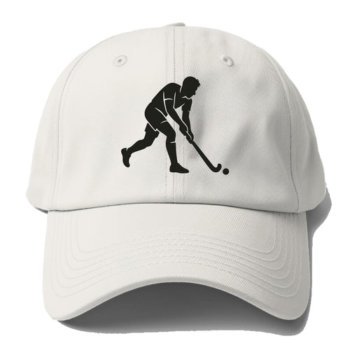 Field hockey player striking the ball - Baseball Cap For Big Heads