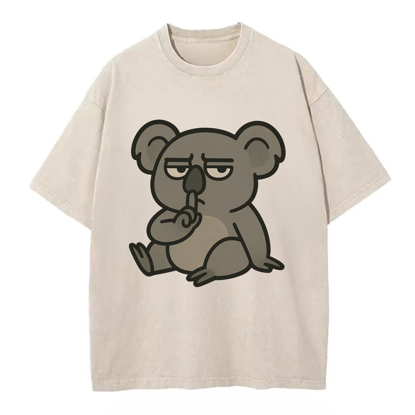 The Koala Judging - Vintage T-shirt - Off White